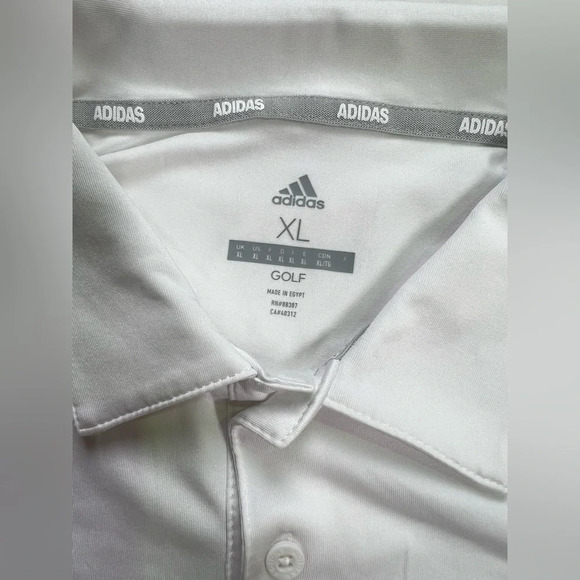 🛍️ADIDAS GOLF Men’s white polo shirt size XL. - Picture 10 of 13